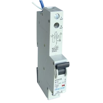 Tracon kombinált fi relé AC 1P+N C6A 100mA, KVKV-6/10