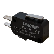Tracon Helyzetkapcsoló, mikro, rugószáras , KW3-15