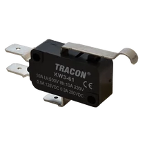 Tracon Helyzetkapcsoló, mikro, íves-rugószár , KW3-61