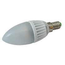 Tracon Gyertya burájú LED fényforrás, tejüveg, LGY5NW