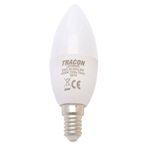 Tracon Gyertya burájú LED fényforrás, tejüveg, LGY8NW