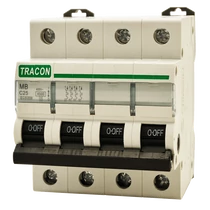 Tracon MB Kismegszakító, 4,5KA 4P C10A, MB-4C-10