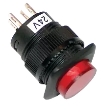 Tracon Mini jelzőlámpás nyomógomb, piros, MNG-002R
