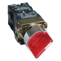 Tracon Tokozott világító választókapcsoló, piros, LED,3állású, izzó n., NYGBK3465PT
