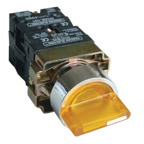 Tracon Tokozott világító választókapcsoló, sárga, LED,3állású, izzó n., NYGBK3565ST