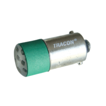 Tracon LED-es jelzőizzó, zöld, NYGL-ACDC24G
