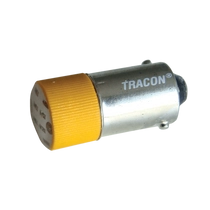 Tracon LED-es jelzőizzó, sárga, NYGL-ACDC24Y