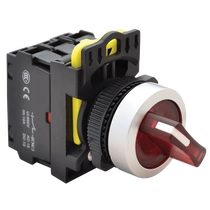 Tracon Világítókaros kapcsoló, piros, LED, kétállású, NYK3-SL21R