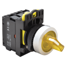 Tracon Világítókaros kapcsoló, sárga, LED, kétállású, NYK3-SL21Y