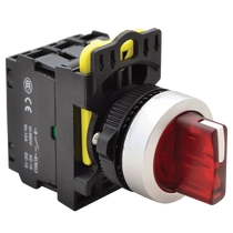 Tracon Világítókaros kapcsoló, piros, LED, háromállású, NYK3-SL31R