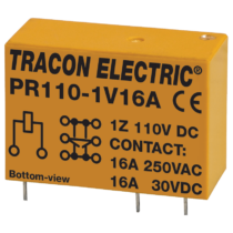 Tracon Print relé 1xCO érintkező 16A 110V DC, PR110-1V16A