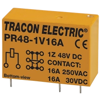 Tracon Print relé 1xCO érintkező 16A 48V DC, PR48-1V16A
