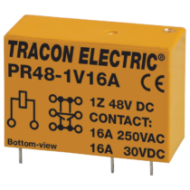Tracon Print relé 1xCO érintkező 16A 48V DC, PR48-1V16A