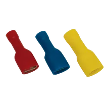 Tracon  PTCSH6 Teljes szigetelésű rátolható hüvely, sárgaréz, piros