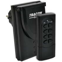 Tracon Távkapcsolós csatlakozóaljzat, 1 aljzat, 1 távirányító, IP44, RCS11-IP