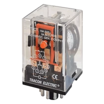 Tracon Ipari teljesítmény relé 3 váltóérintkező 3A-es 48V-os AC, RM11-48AC