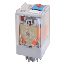 Tracon Ipari teljesítmény relé 3 váltóérintkező 10A-es 230V-os AC 28V-os DC, RT11-240AC