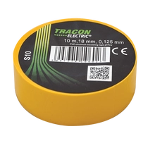 Tracon  S10 Szigetelőszalag, sárga