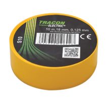 Tracon  S10 Szigetelőszalag, sárga