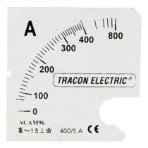 Tracon táblaműszer Skálalap 0-500 (1000) A, SCALE-AC72-500/5A