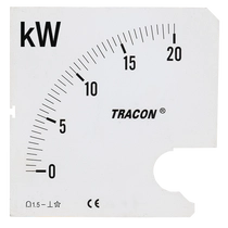 Tracon táblaműszer Skálalap 0-100 kW, SCALE-W72/4-100
