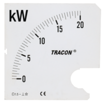 Tracon táblaműszer Skálalap 0-80 kW, SCALE-W72/4-80