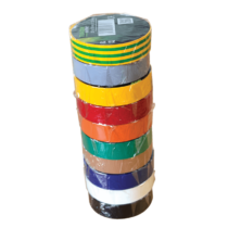 Tracon  SZIG-SET10-15 Szigetelőszalag válogatáskülönböző színekben 10 db/cs