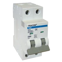 Tracon TDA Kismegszakító, 10KA 2P B13, TDA-2B-13