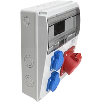 Tracon ipari doboz szerelt, vezeték nélkül, 2X(2P+F)+1x(5P32A) dugalj, IP44, TDB10-11M