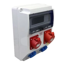 Tracon ipari doboz szerelt, vezeték nélkül, 1X(2P+F)+1x(5P32A) dugalj, IP44, TDB12-12M