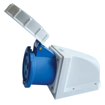 Tracon Fali ipari csatlakozóaljzat 32A, 250V-os (2P+E) IP67, TICS-1232