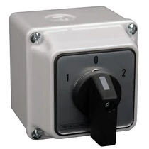 Tracon Tokozott közvetlen irányváltó motor főkapcsoló, 1-0-2, 32A, 11kW, 64x64mm, TKM-32/NT