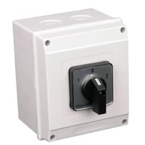 Tracon Tokozott közvetlen irányváltó motor főkapcsoló, 1-0-2, 25A, 7.5kW, 48x48mm, TKM-25/NT65