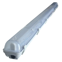 Tracon Védett lámpatest LED csövekhez, egyoldalas betáp, TLFVLED115