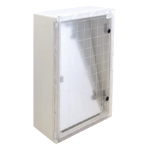 Tracon műanyag elosztószekrény, átlátszó ajtóval,600×400×200mm szerelőlappal IP65, TRACON TME604020T