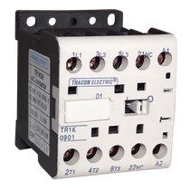 Tracon mágneskapcsoló 660V, 50Hz, 9A, 4kW, 48V AC, 2NO+2NC, TR1K0908E7