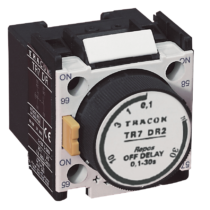 Tracon Időzítő egység TR1D/F kontaktorokhoz,elengedés-késleltetéses, TR7DR2