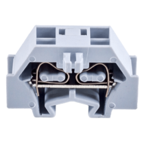 Tracon Mini rugós, sínre szerelhető sorkapocs, csavarral rögzíthető, szürke, TSKD1,5D