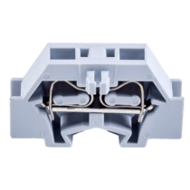 Tracon Mini rugós, sínre szerelhető sorkapocs, csavarral rögzíthető, szürke, TSKD2,5