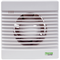 Tracon fürdőszobai elszívó ventilátor, golyóscsapágy+időzítő+v.zsalu, VF100-BTS