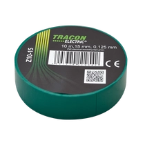 Tracon  Z10-15 Szigetelőszalag, zöld