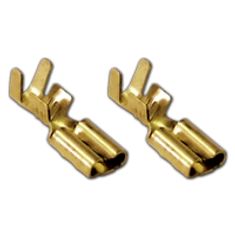 Szigeteletlen rátolható csatlakozó hüvely