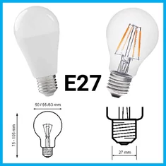 E27 LED izzó