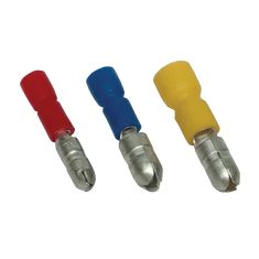 Szigetelt hengeres csatlakozó dugó