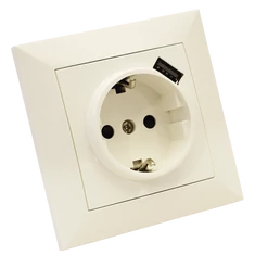 Tracon süllyesztett csatlakozóaljzat USB porttal