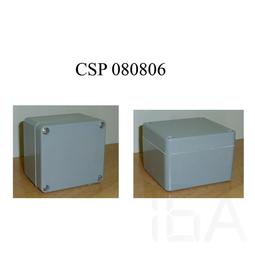 Csatári Plast CSP 080806 poliészter doboz, üres 80x 75x 55mm csav fed IP65