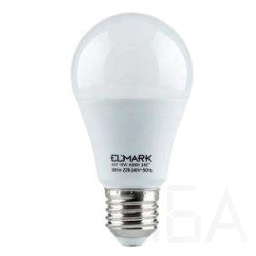 ELMARK LED PEAR A60 SMD2835 10W E27 230V 6400K hideg fehér led izzó, 99LED795