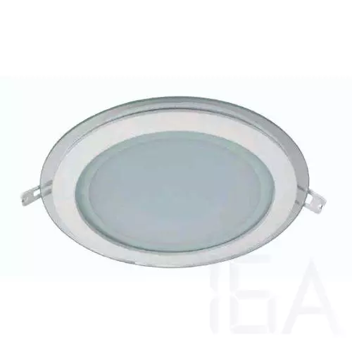 ELMARK LED panel kerek + üveg 6W 3000K meleg fehér 100mm, 99LED639