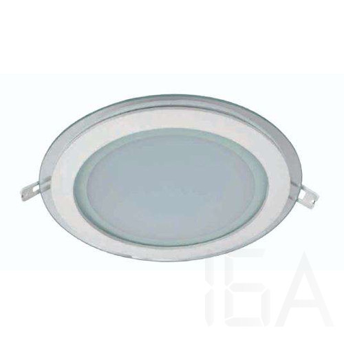 ELMARK LED panel kerek + üveg 18W 3000K meleg fehér 200mm, 99LED641
