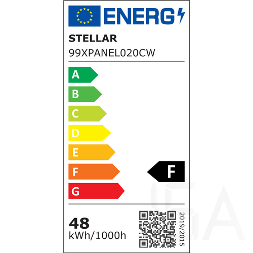 Elmark, led panel, négyzet forma, 40W, 4000lm, 6400K, fehér keret, 595x595mm, 99XPANEL020CWN